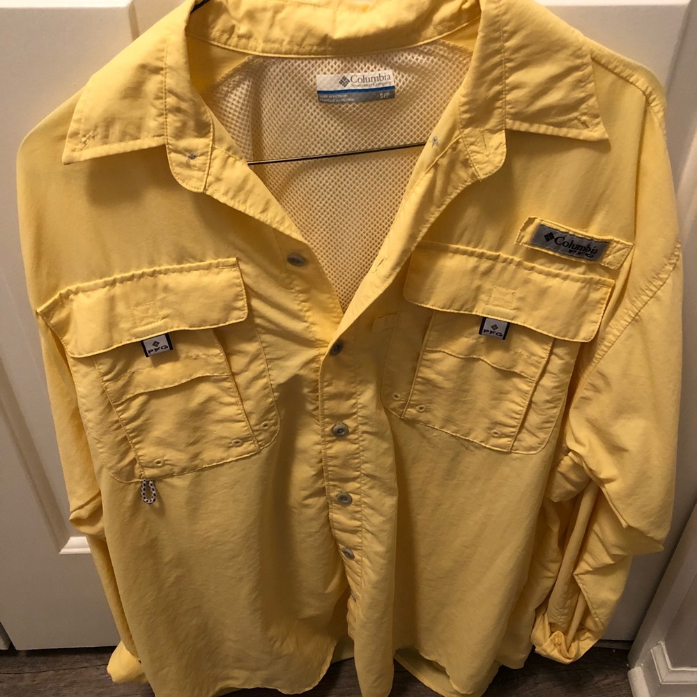 Columbia long-sleeve button-up fishing shirt